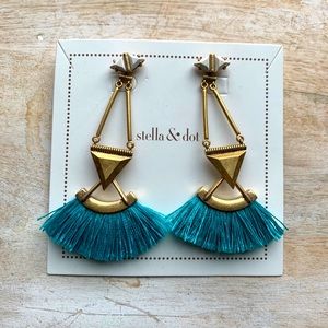 Stella & Dot Lotus Tassel Earrings